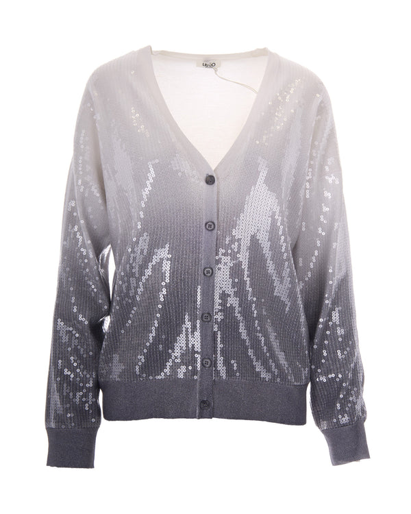Cardigan Grey Shaded Viscose Cardigans