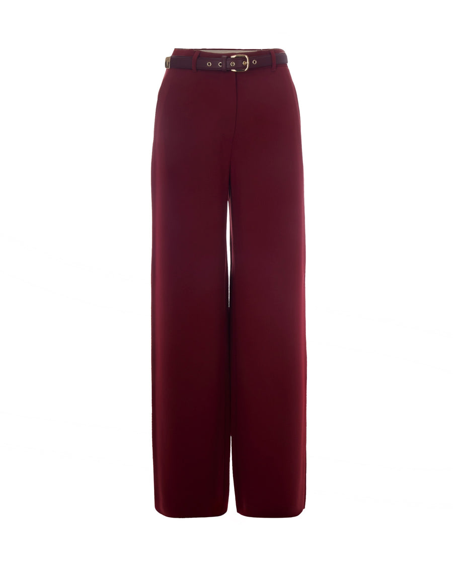 Wide-Leg Trousers Amico Ruby Triacetate