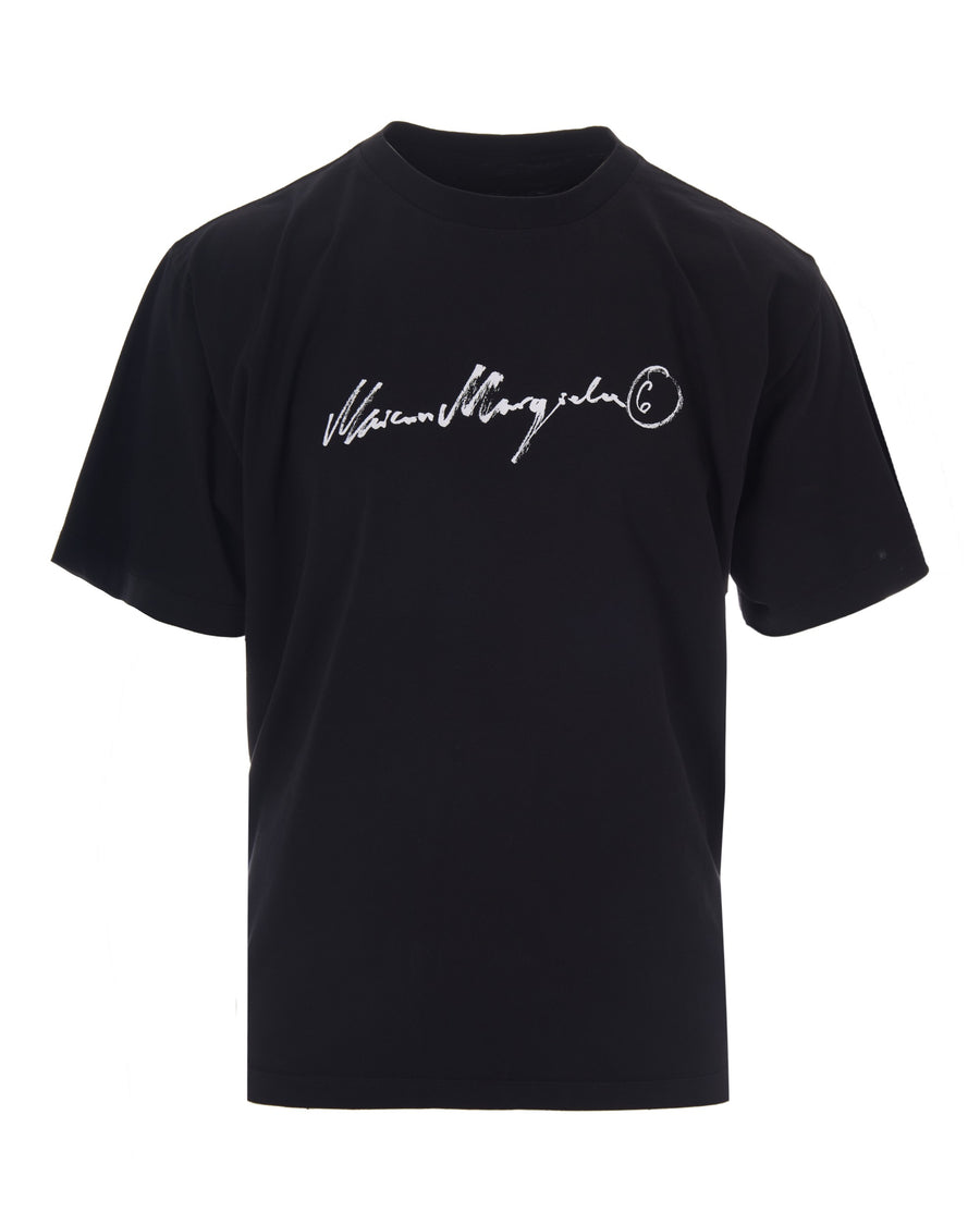 T-Shirt Painted Logo Black T-shirts