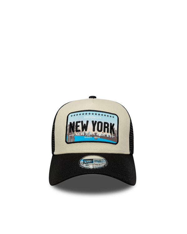Trucker Cap 9forty A-Frame Licence Plate Black Hat