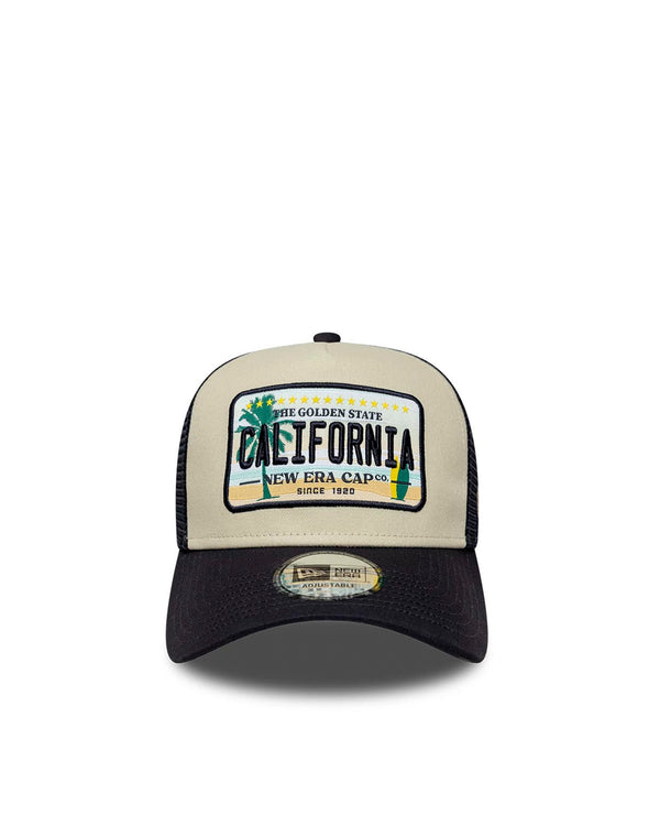 Cap 9forty Licence Plate A-Frame Trucker Navy Hat