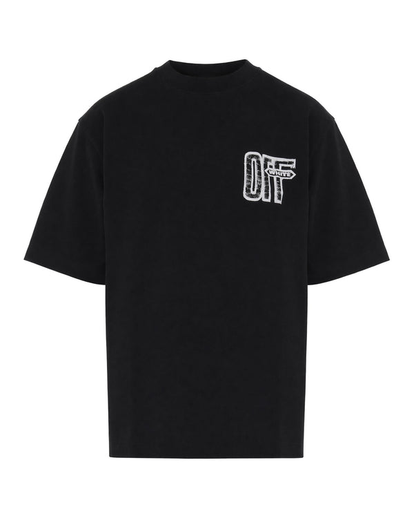 T-Shirt Crewneck Black Cotton T-shirts