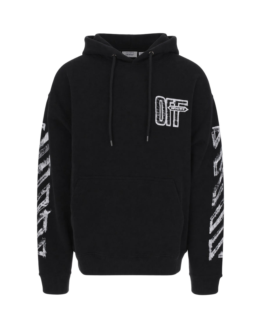 Hooded Sweatshirt Black Cotton Sweatshirts