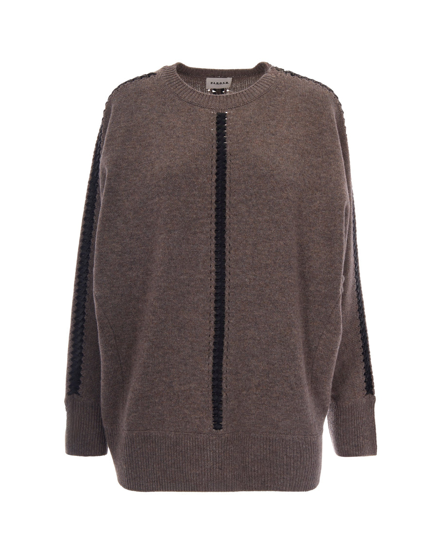 Knit Jumper Light Greige Wool Cashmere Jumpers