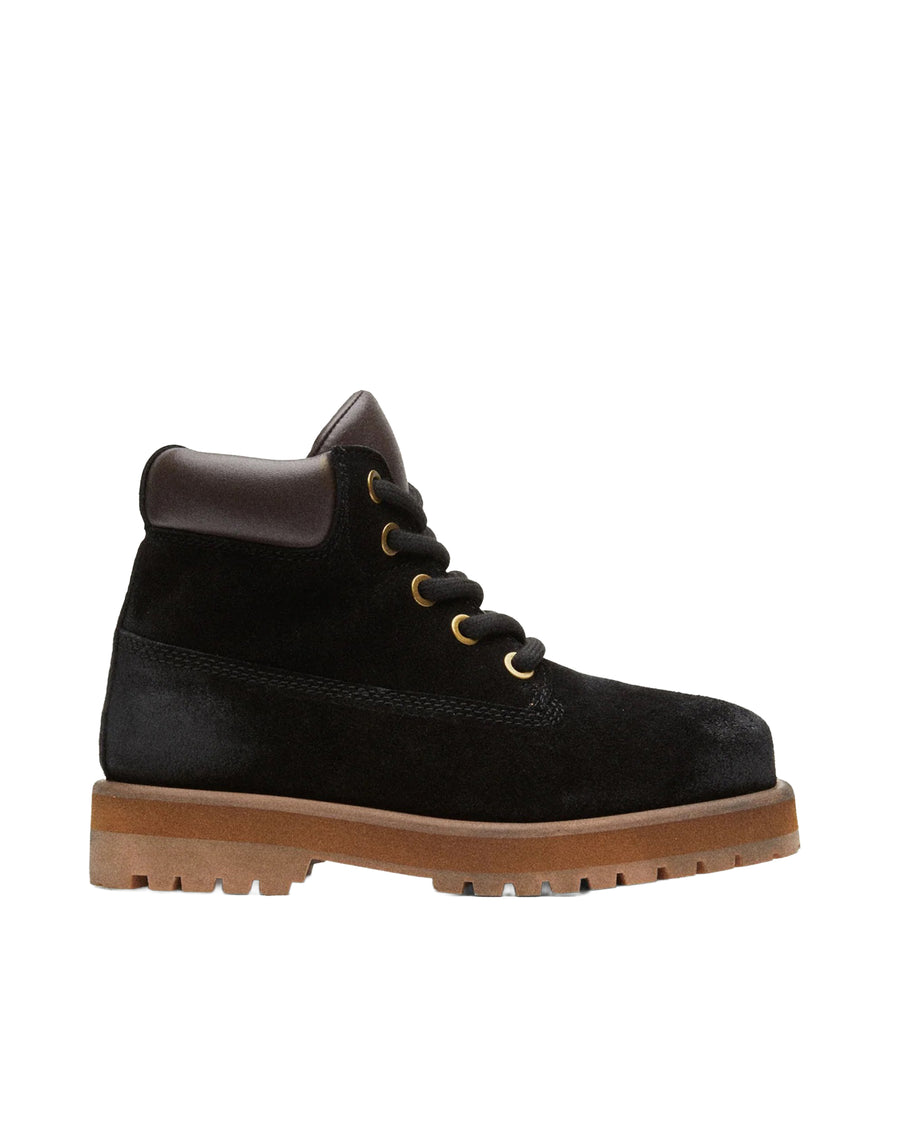 Strada Low Leather Ankle Boots Black Cow