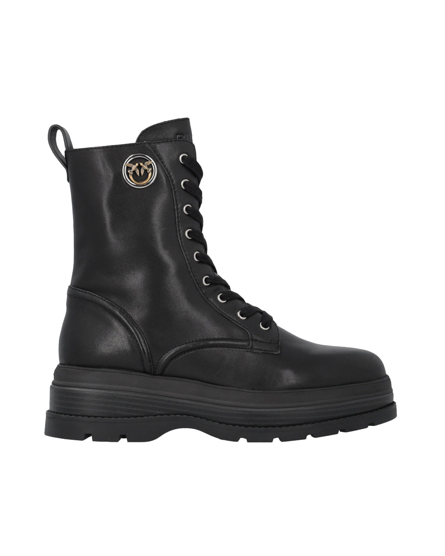 Combat Boots Eva Black Leather