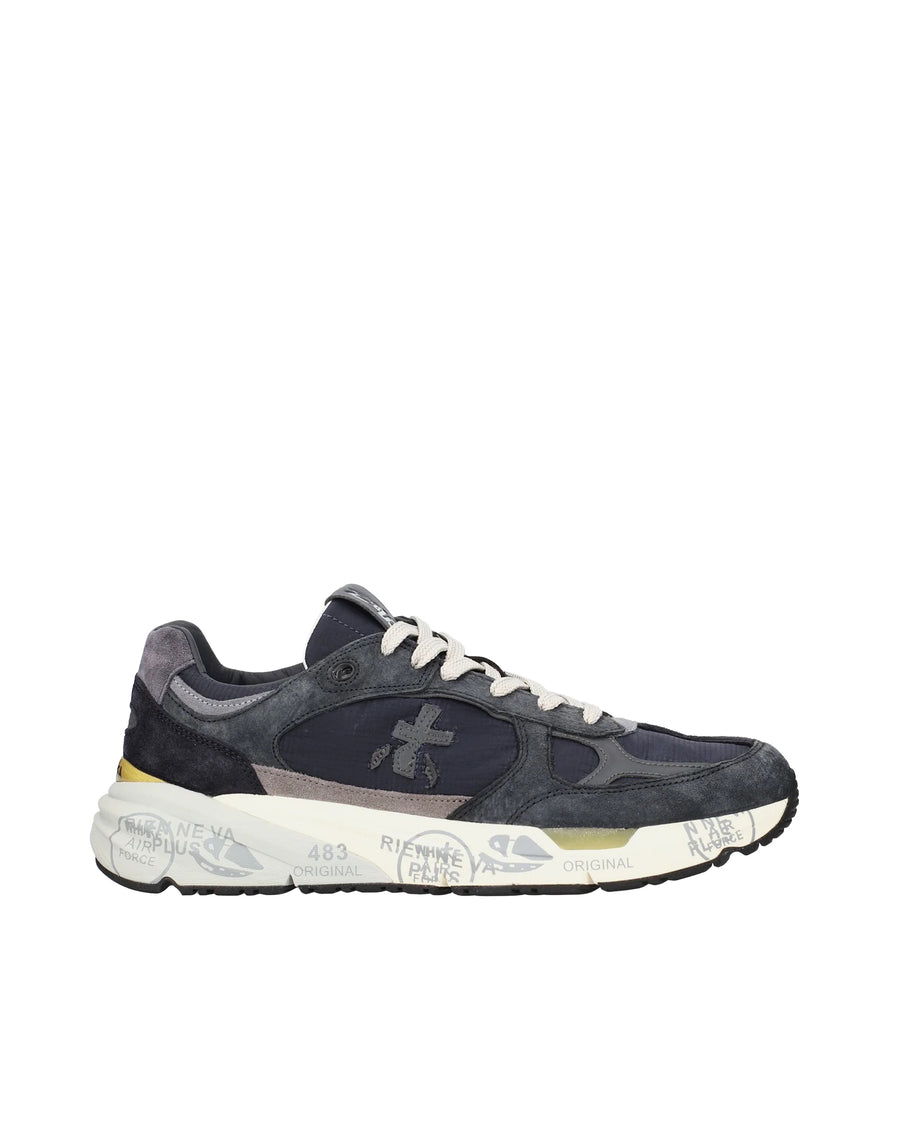 Mase Blue Trainers Sole: Rubber Sneaker