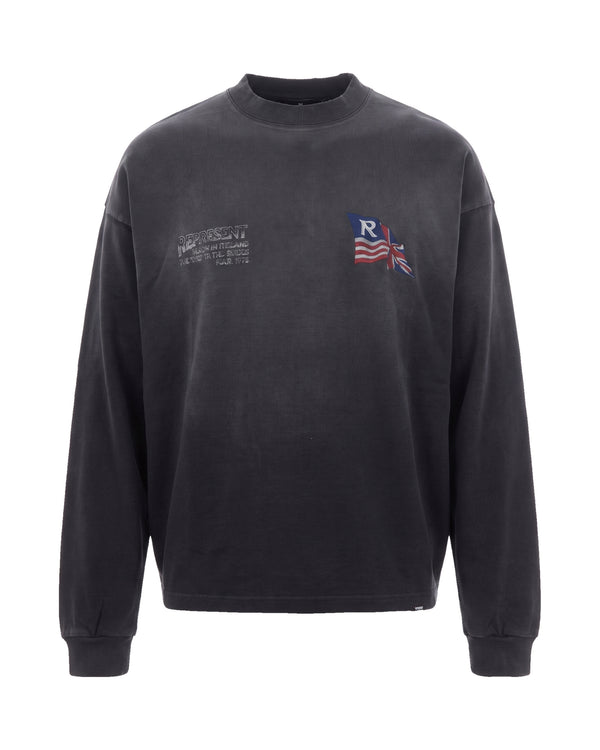 Sweatshirt Eagle Black Cotton Sweater