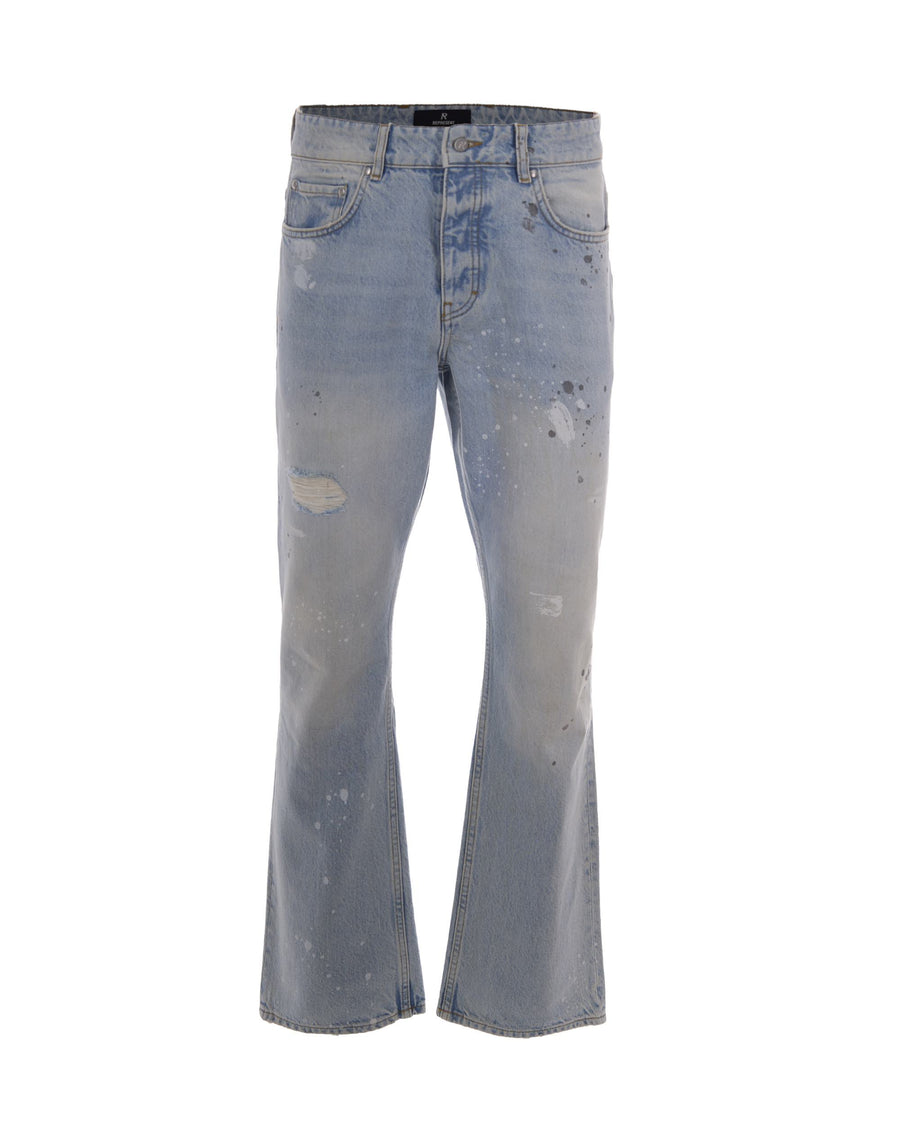 Jeans Painted Coastal Blue Cotton