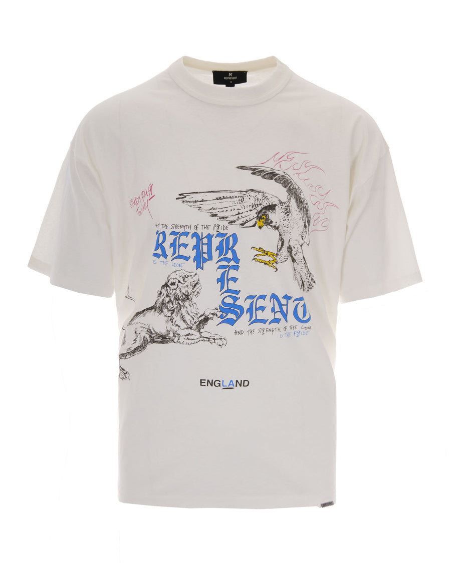T-Shirt Enemy Flat White Cotton T-shirts