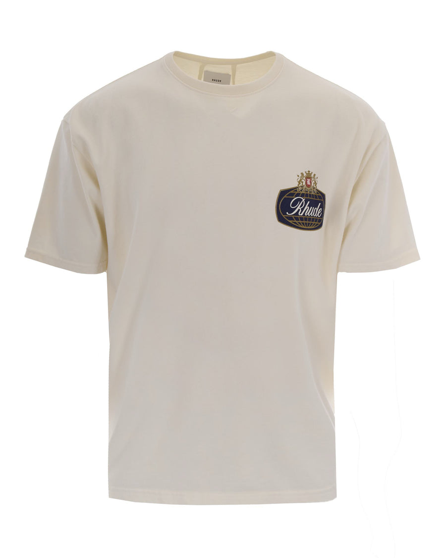 T-Shirt Safari Crest Vintage White White/blue/red Cotton T-shirts