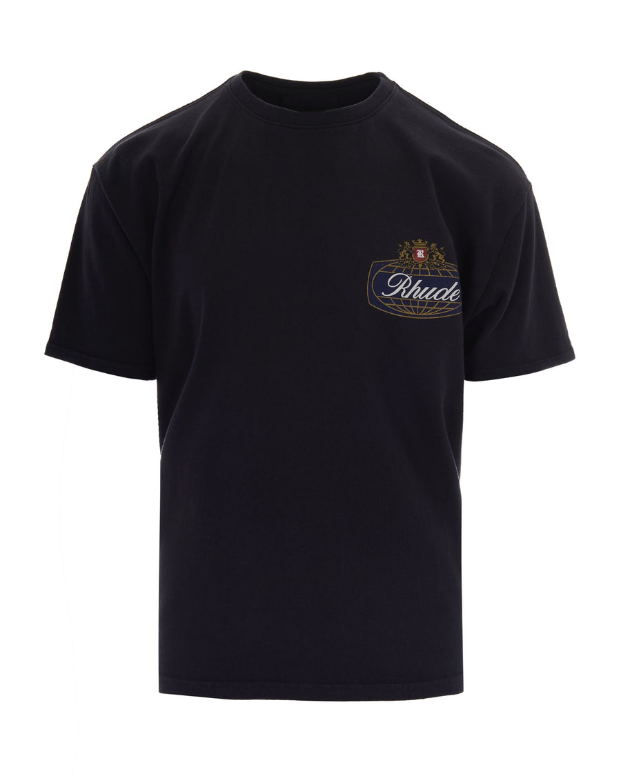 T-Shirt Safari Crest Vintage Black Black/blue/red Cotton T-shirts