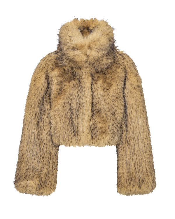 Faux-Fur Jacket Nougat