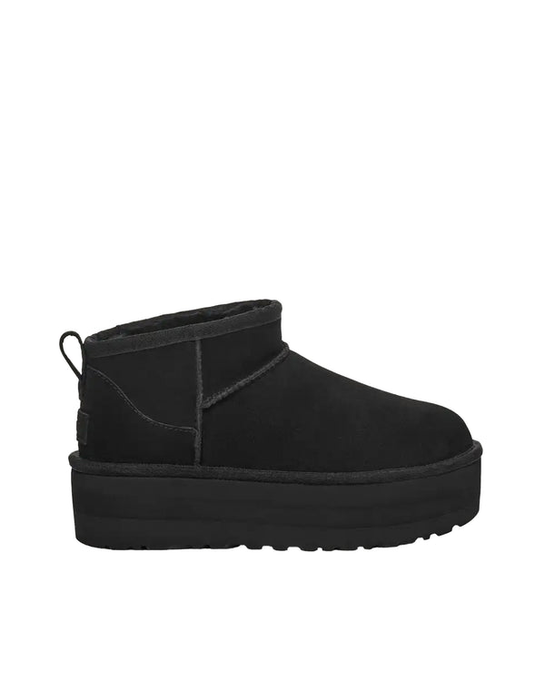 Ankle Boots Classic Ultra Mini Black Suede Leather