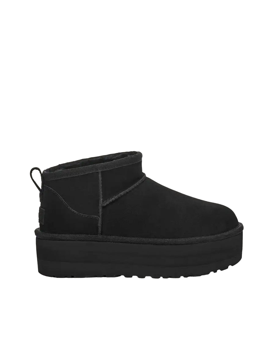 Ankle Boots Classic Ultra Mini Black Suede Leather