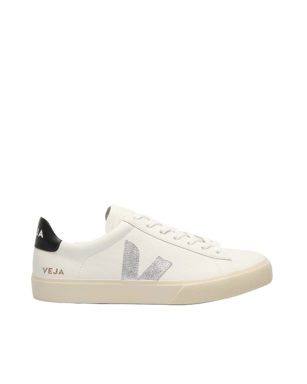 Sneakers Campo Leather White-Silver-Black White/silver/black Trainers