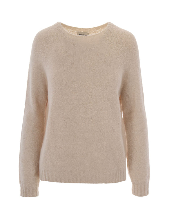Knit Jumper Ghiacci Almond Alpaca (vicugna Pacos Jumpers