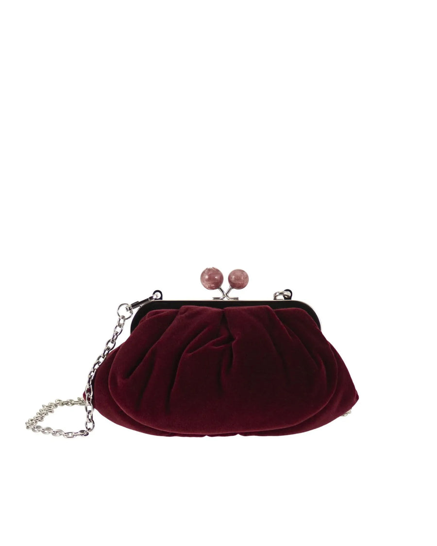 Clutch Bag Pasticcino Bordeaux Velvet Cotton