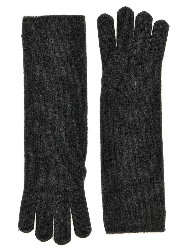 Max Mara Alaggio Gloves — Charcoal