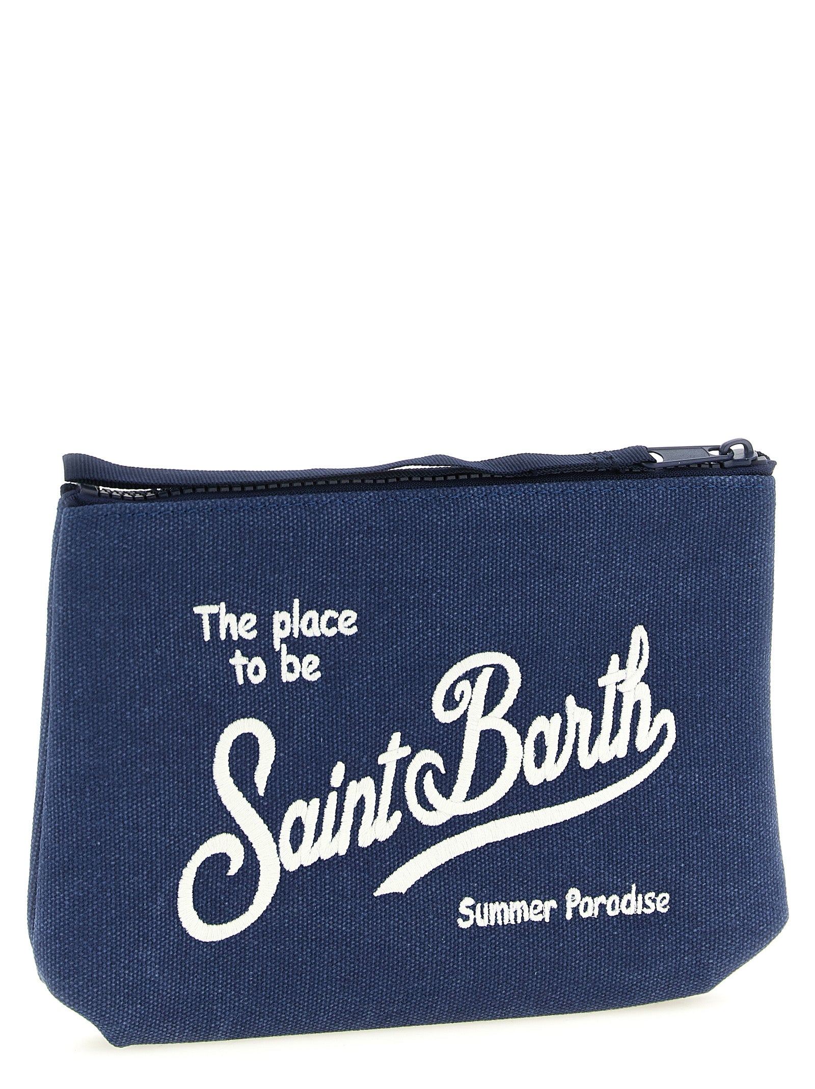 Aline Clutch Blue Cotton