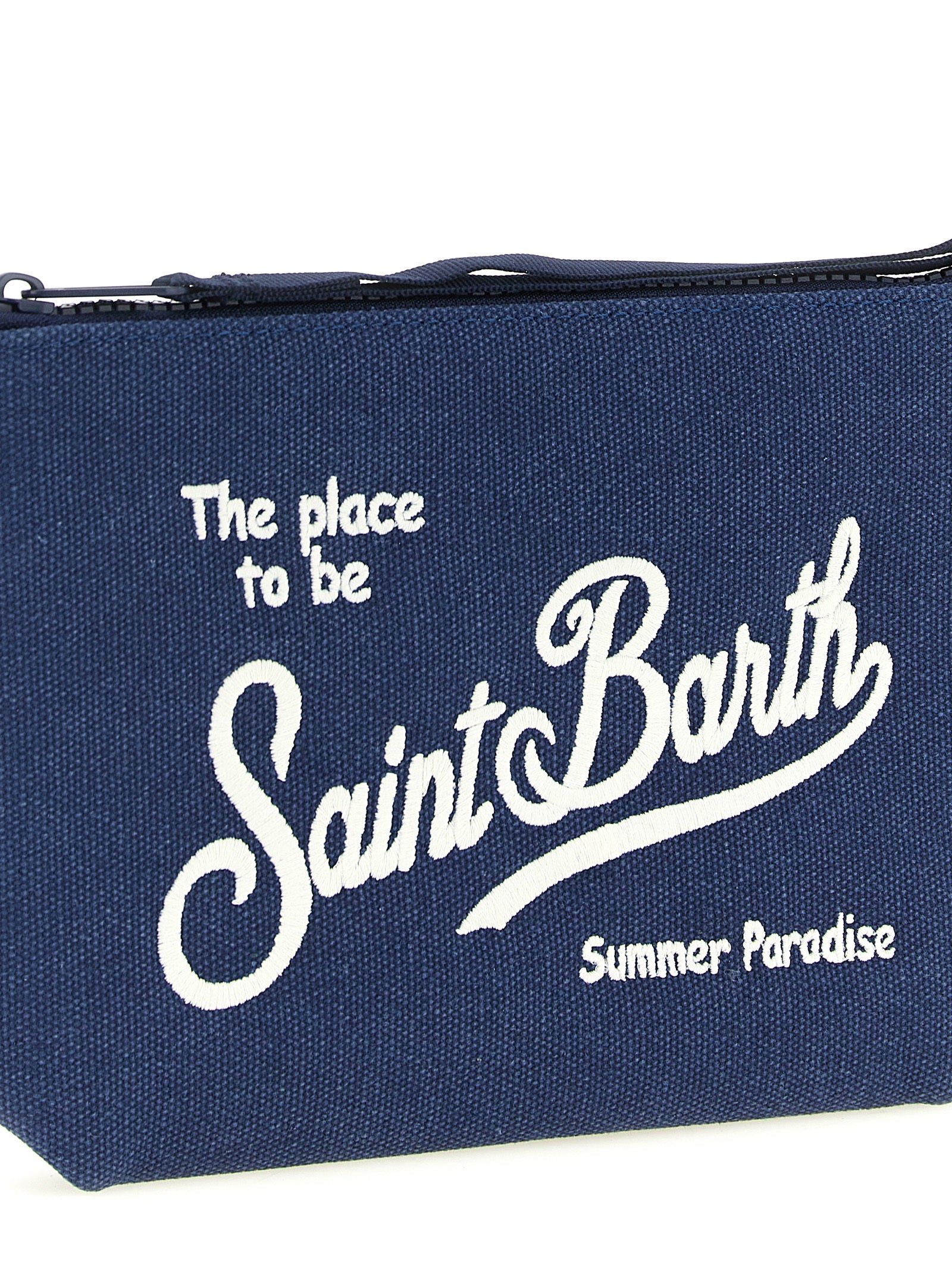 Aline Clutch Blue Cotton