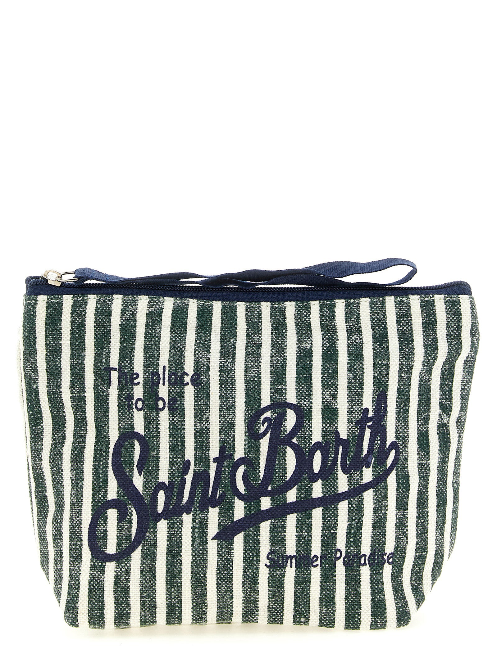 Aline Clutch Green Linen