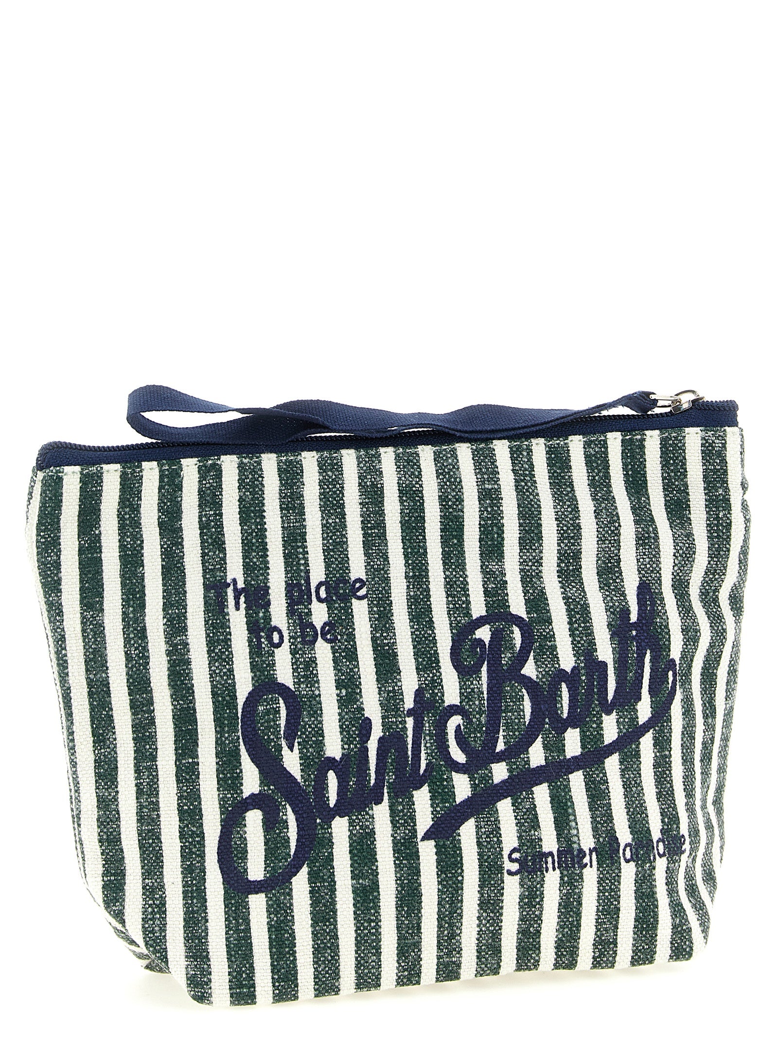 Aline Clutch Green Linen