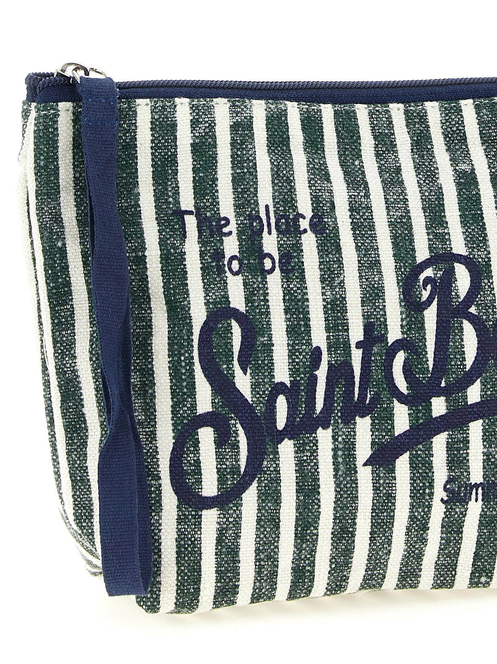Aline Clutch Green Linen