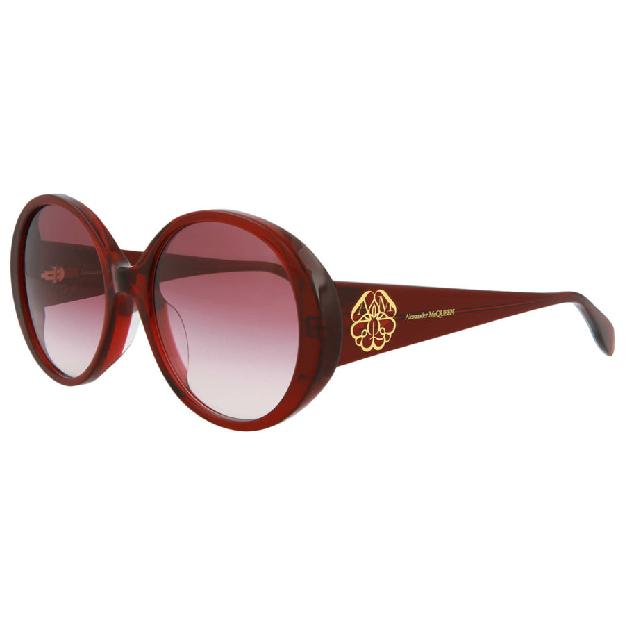 Preloved - Alexander Mcqueen Womens 57 Mm Burgundy Sunglasses Am0285s-30009390-005 One Color