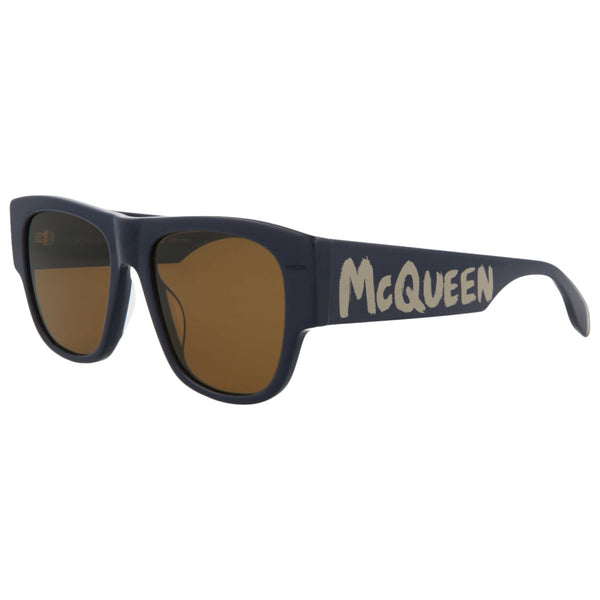 Preloved - Alexander Mcqueen Mens 54 Mm Blue Sunglasses Am0328s-30011474-004 One Color