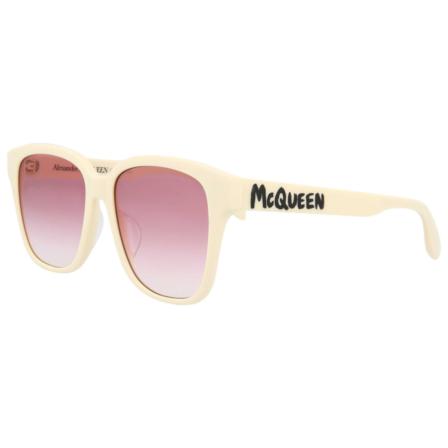 Preloved - Alexander Mcqueen Womens 56 Mm White Sunglasses Am0331sk-30011454-004 One Color