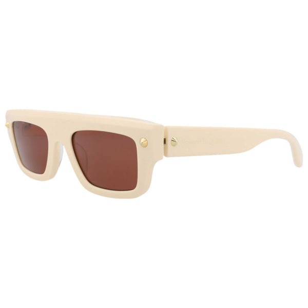Preloved - Alexander Mcqueen Unisex 52 Mm Ivory Sunglasses Am0427s-30014622-004 One Color