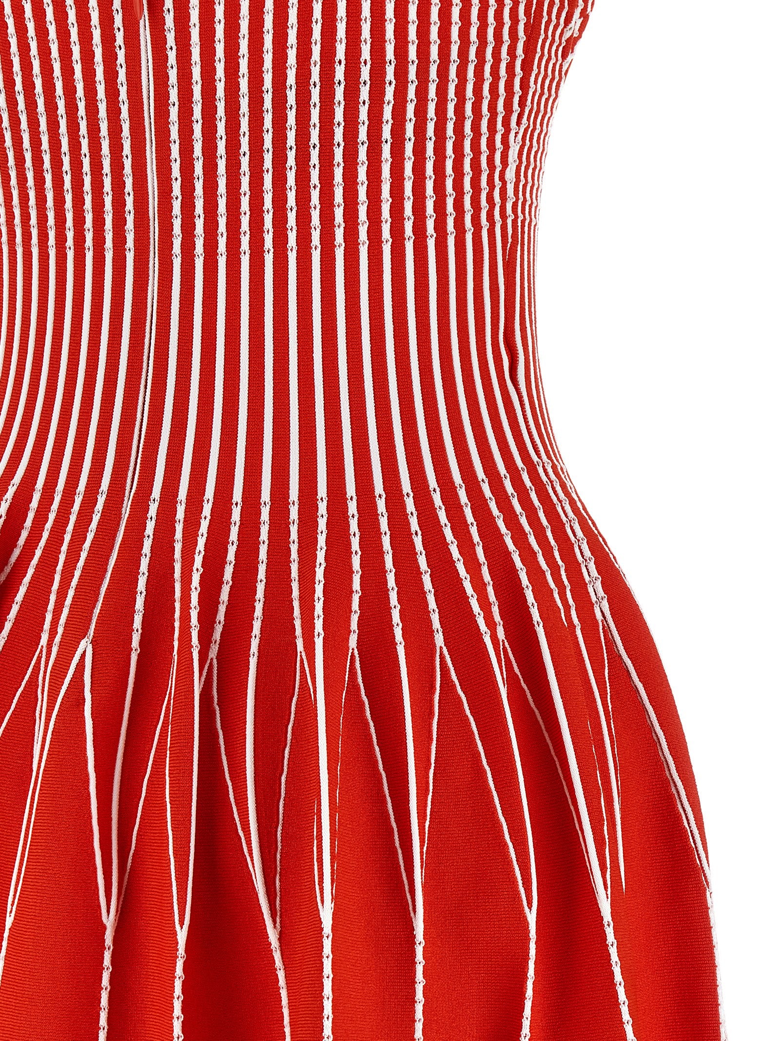 Knitted dress Red Viscose Polyamide Elastane