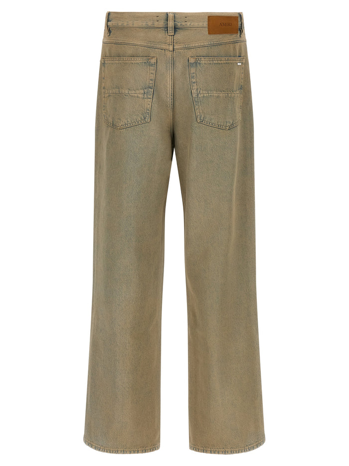 Wide leg jeans Beige Cotton