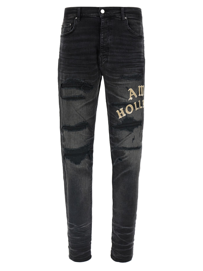 Amiri Hollywood Jeans Black Cotton