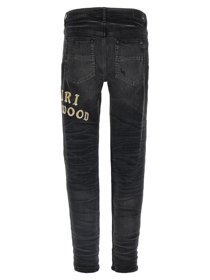 Amiri Hollywood Jeans Black Cotton