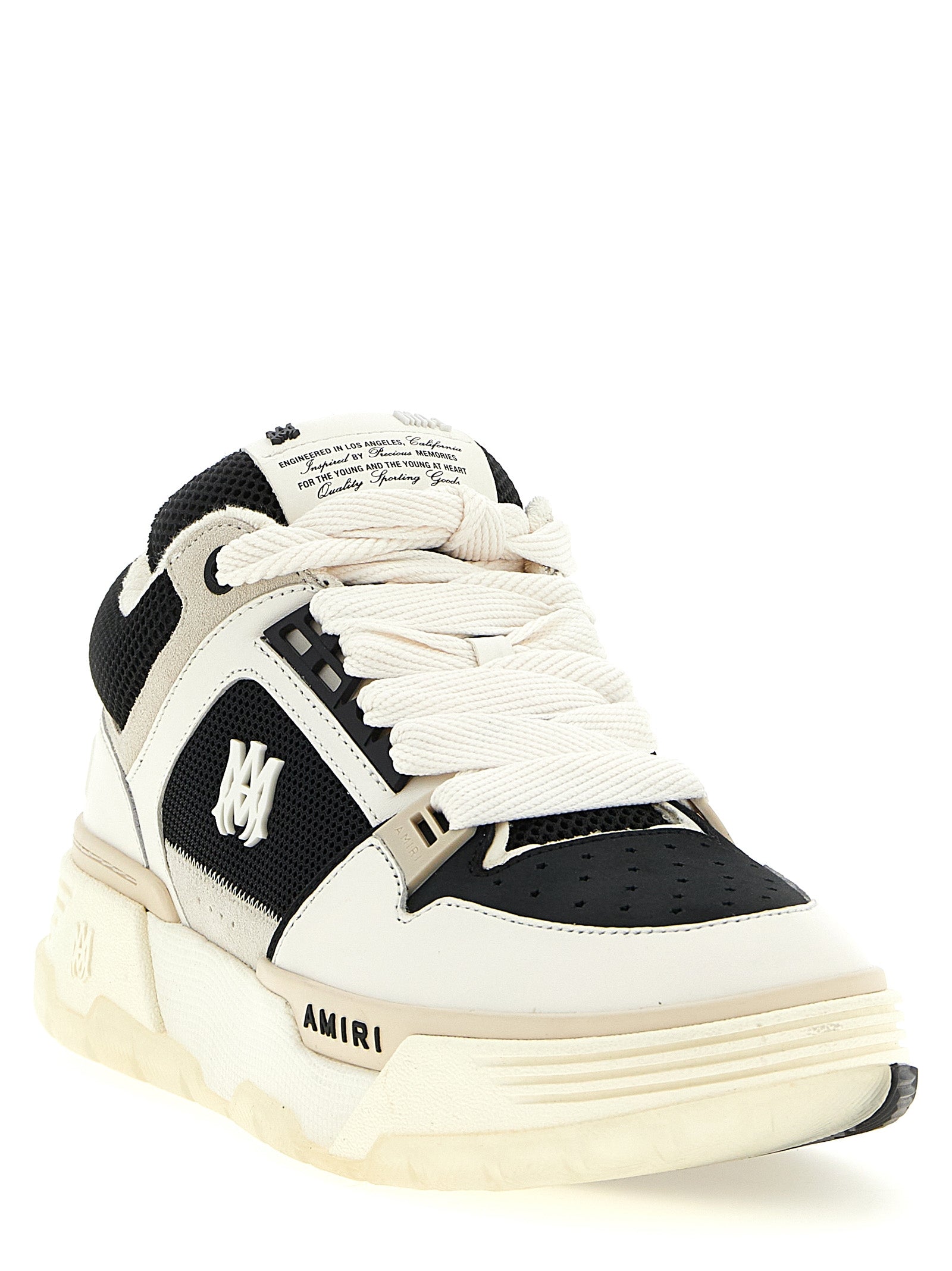 Ma-1 sneakers White/black Calfskin Leather (bos Taurus)
