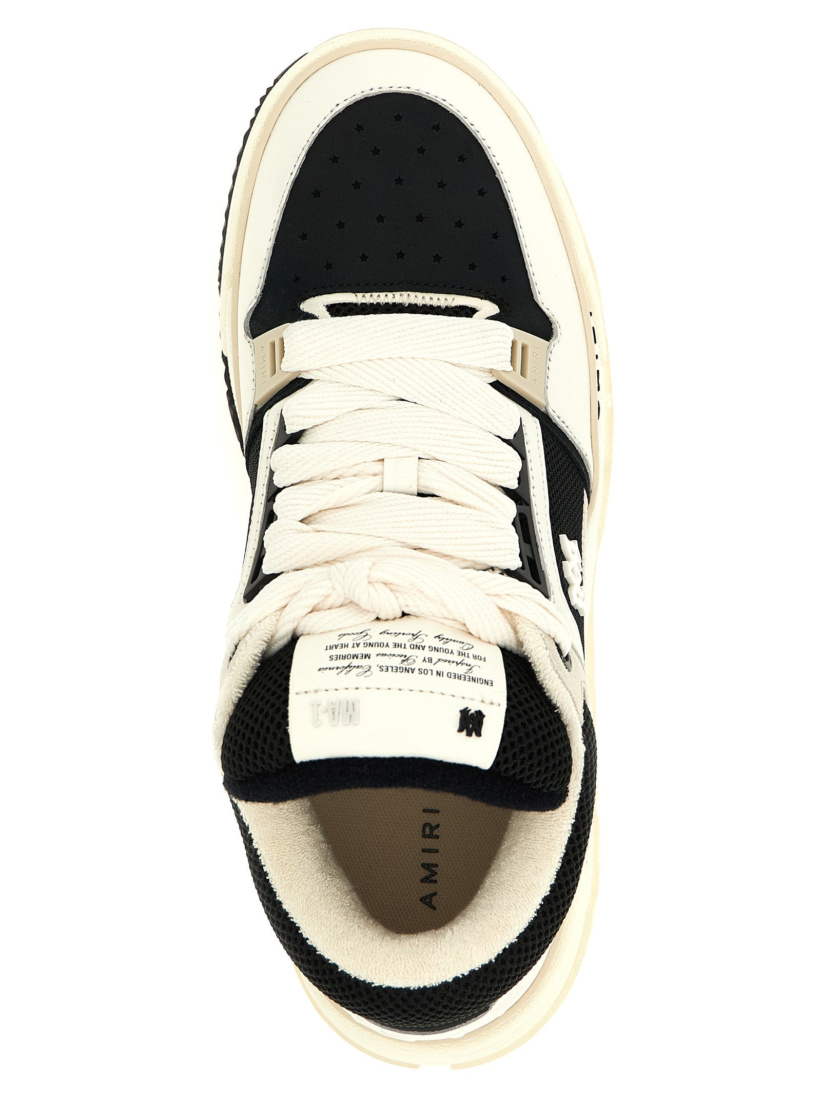 Ma-1 sneakers White/black Calfskin Leather (bos Taurus)