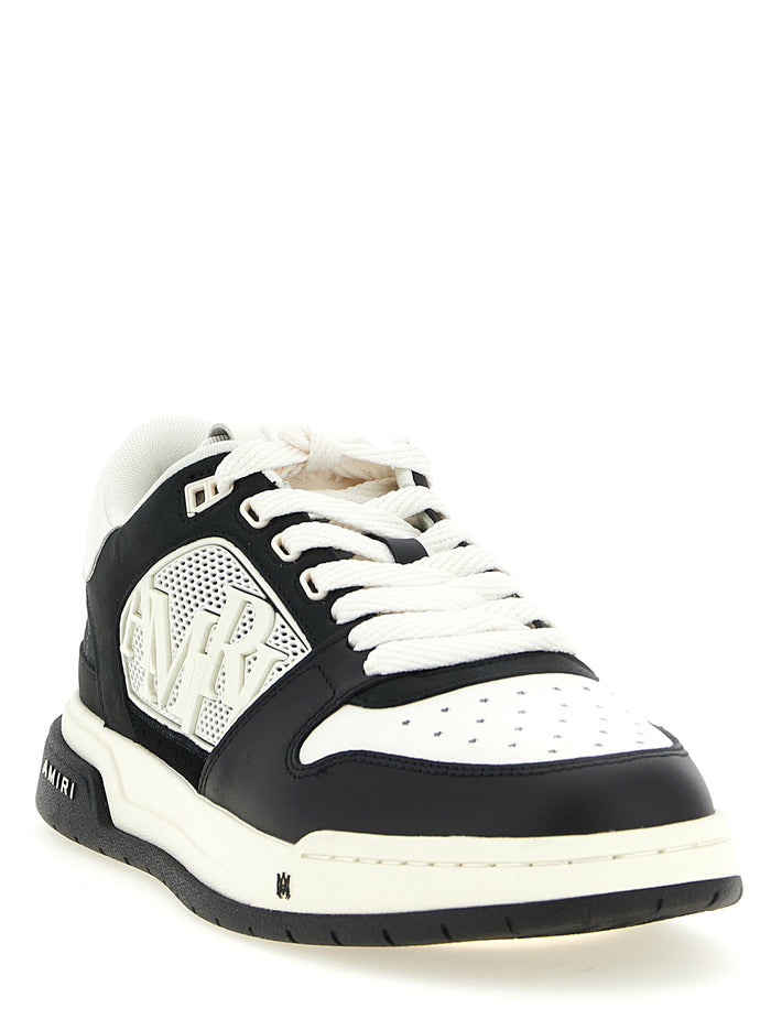 Ma Quad Debossed Classic Low sneakers White/black Calfskin Leather (bos Taurus)