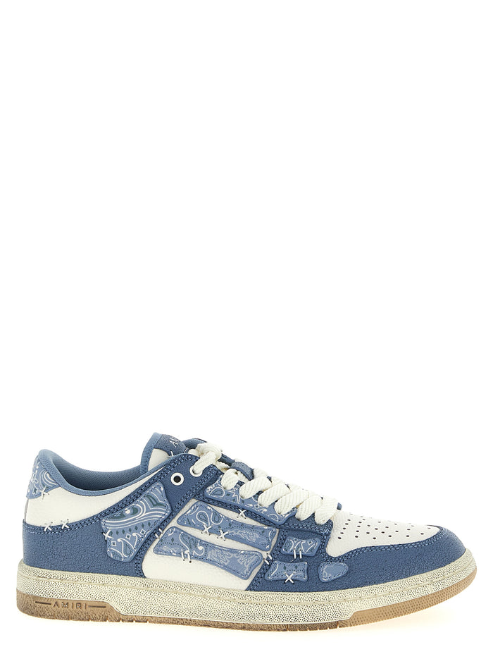 Bandana Skel Top Low sneakers Blue Calfskin Leather (bos Taurus)
