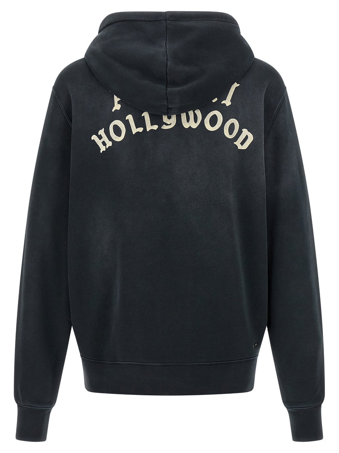 Amiri Hollywood hoodie Black Cotton Sweatshirt