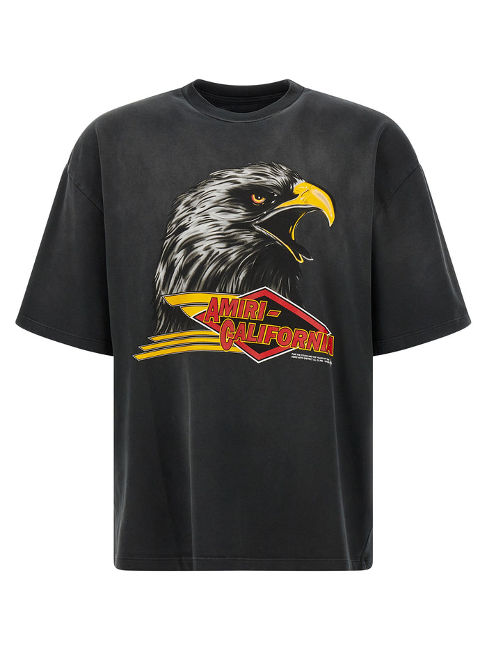 Eagle T-shirt Black Cotton