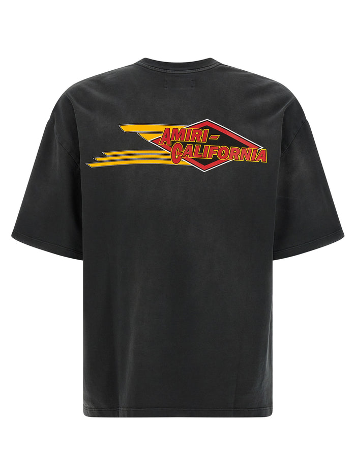 Eagle T-shirt Black Cotton
