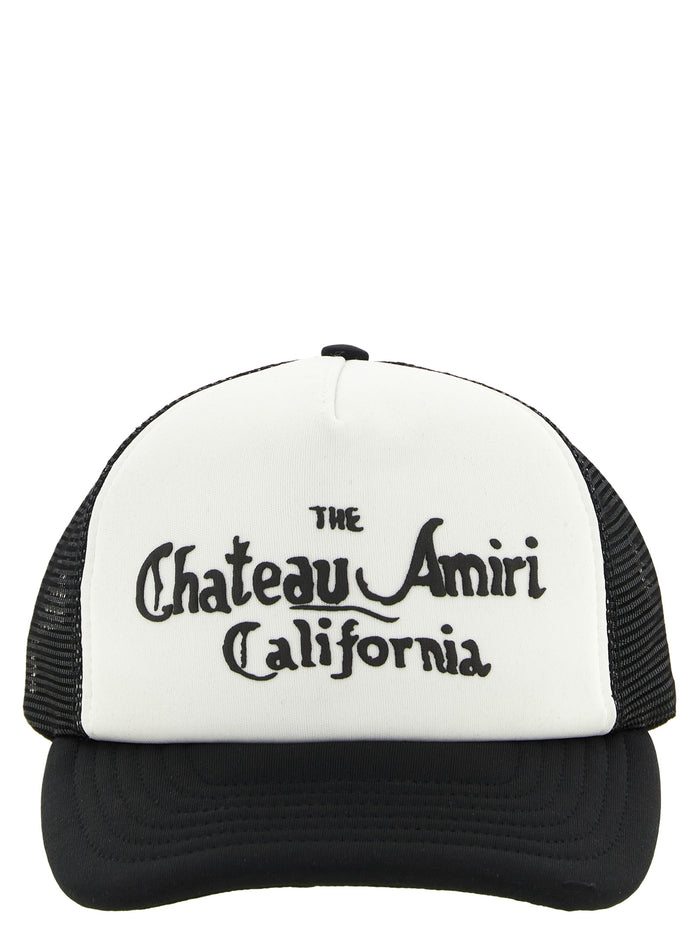 Chateau Amiri Foam Trucker cap White/black Cotton Hat
