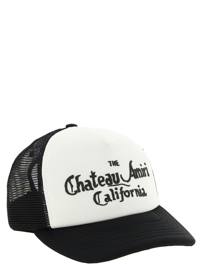 Chateau Amiri Foam Trucker cap White/black Cotton Hat