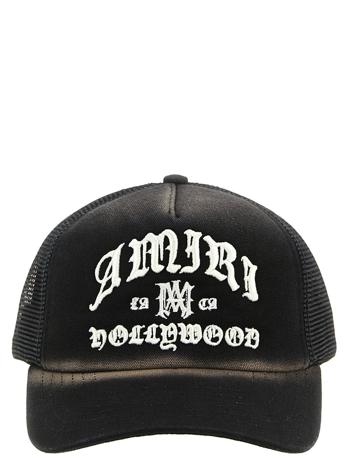 Amiri Hollywood Trucker cap Black Cotton Hat