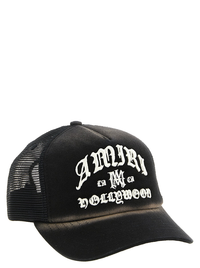 Amiri Hollywood Trucker cap Black Cotton Hat