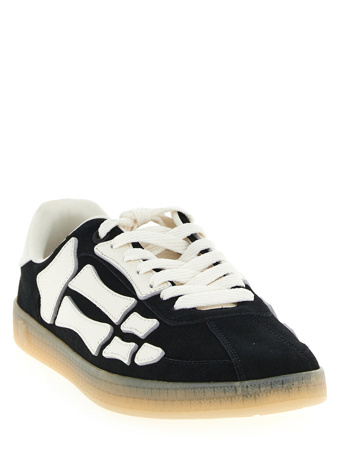 Pacific Bones Sneaker Black Calfskin Leather (bos Taurus)