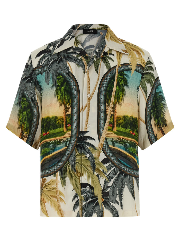 Paradise Bowling shirt Multicolor Viscose Shirt, Blouse