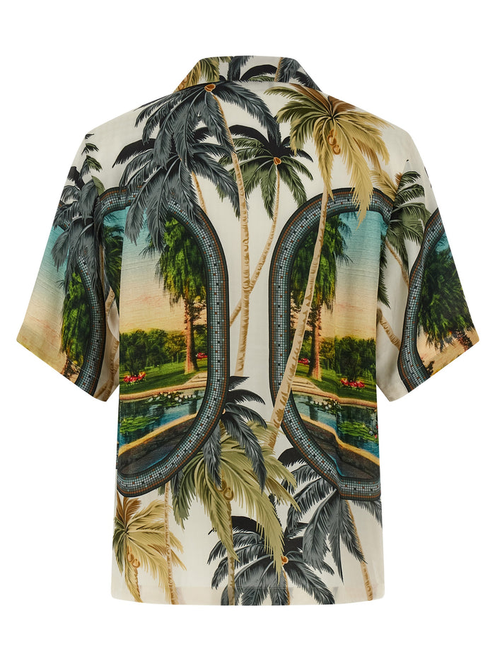 Paradise Bowling shirt Multicolor Viscose Shirt, Blouse